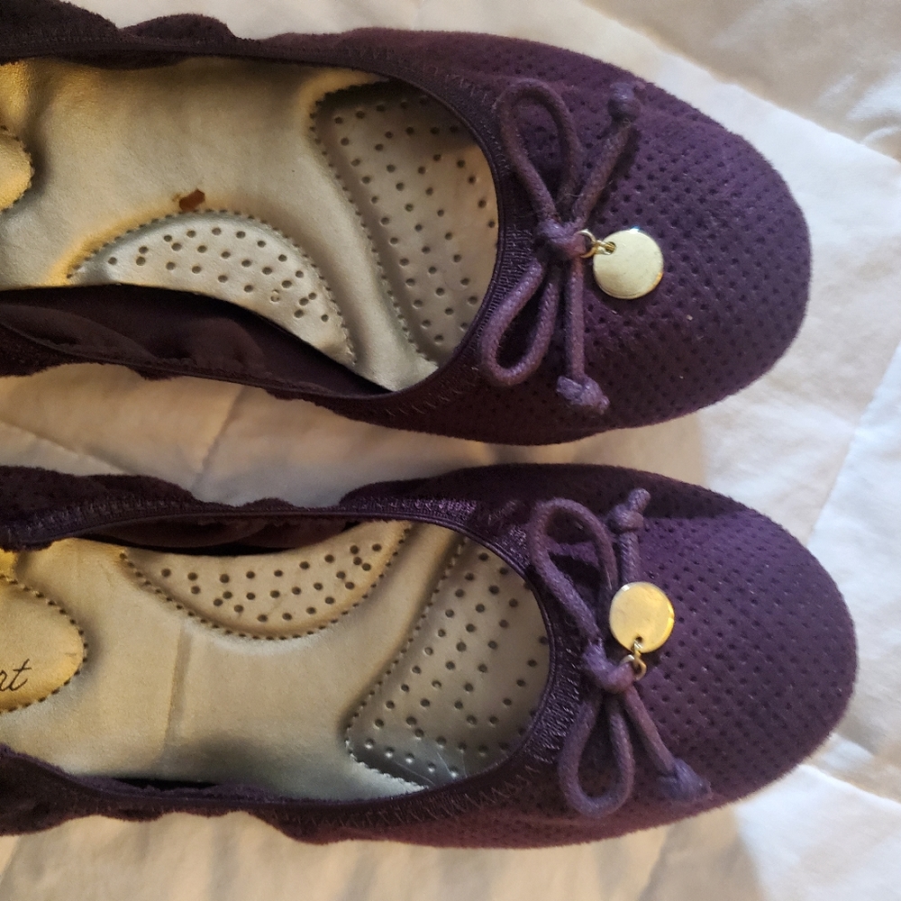 Dex Flex Comfort ballet flats WINE color super cute!